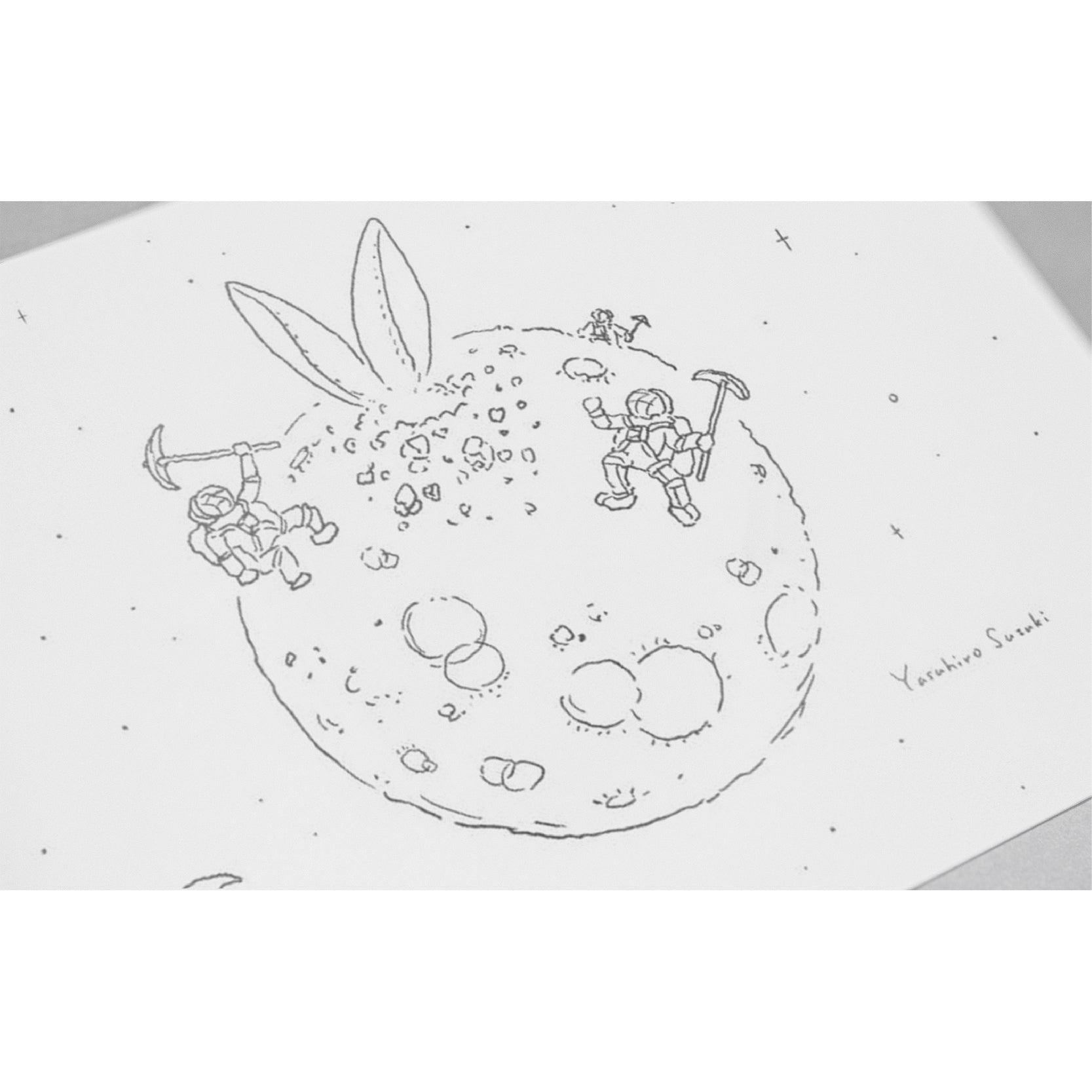 POSTCARD Excavating the Moon Rabbit