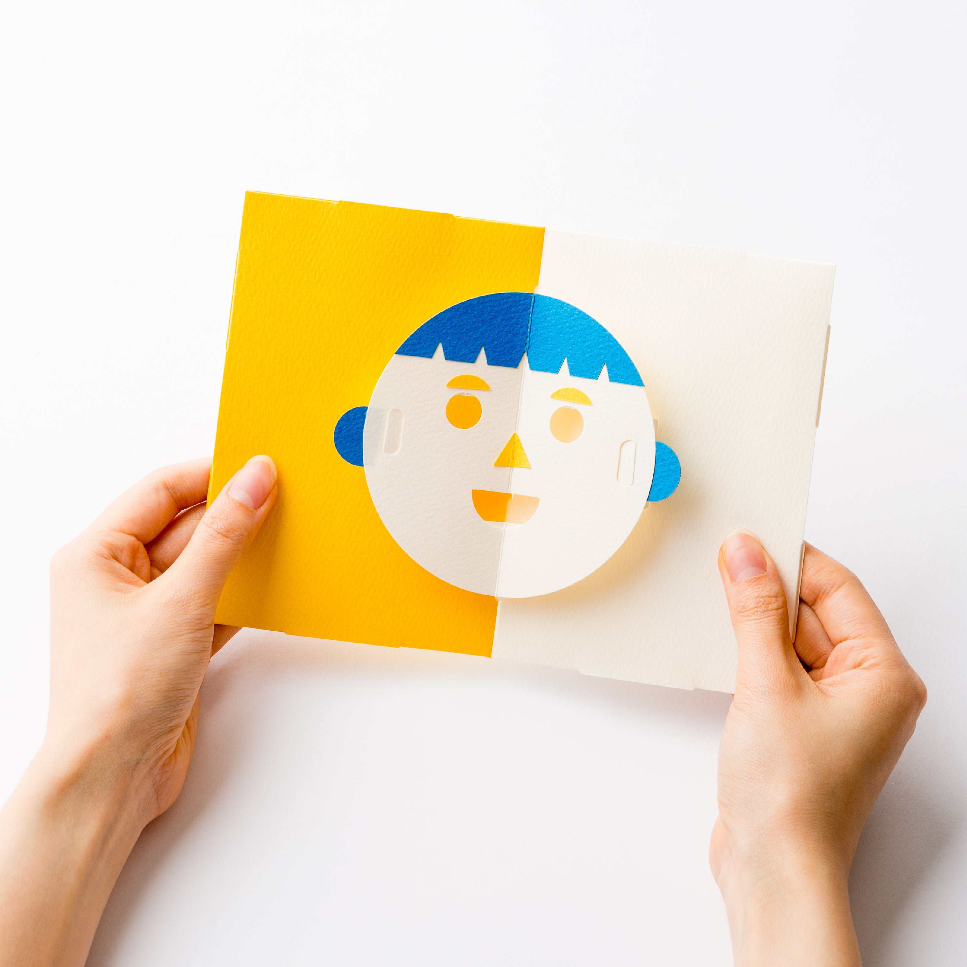 FACE POP UP CARD おとこのこ