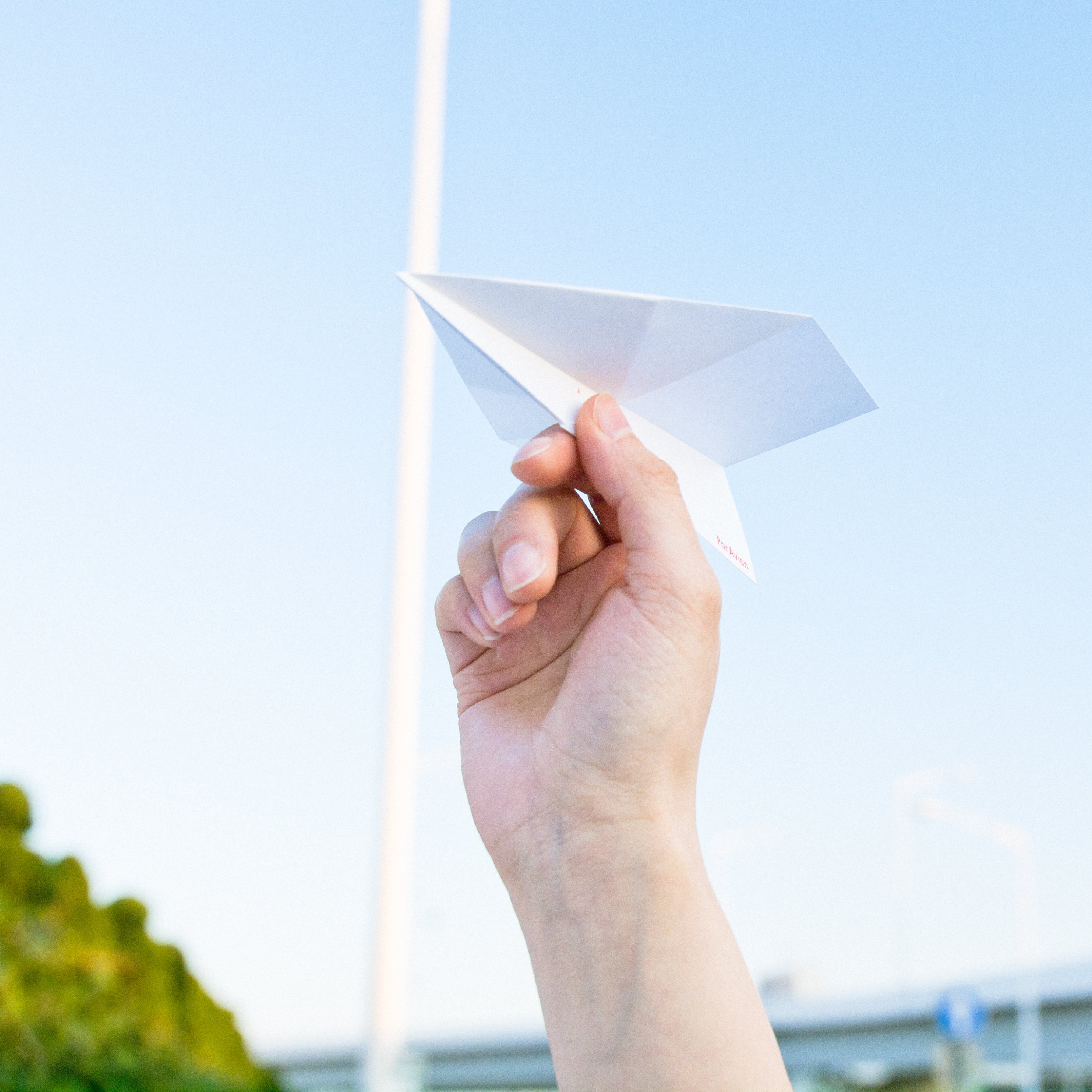 Par Avion Origami Paper Plane Letter Paper